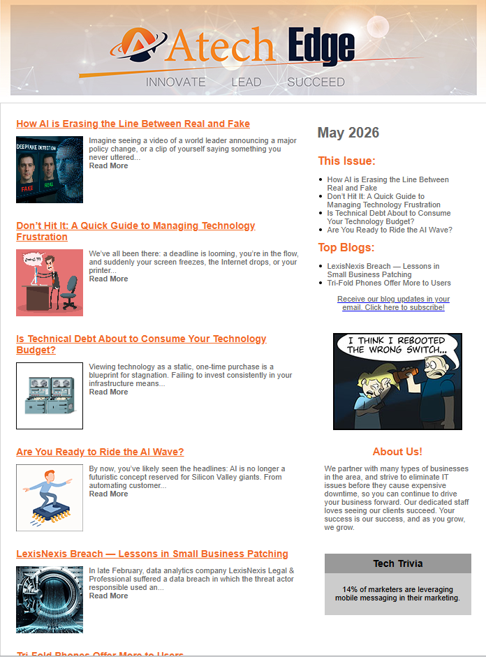 May 2026 Newsletter